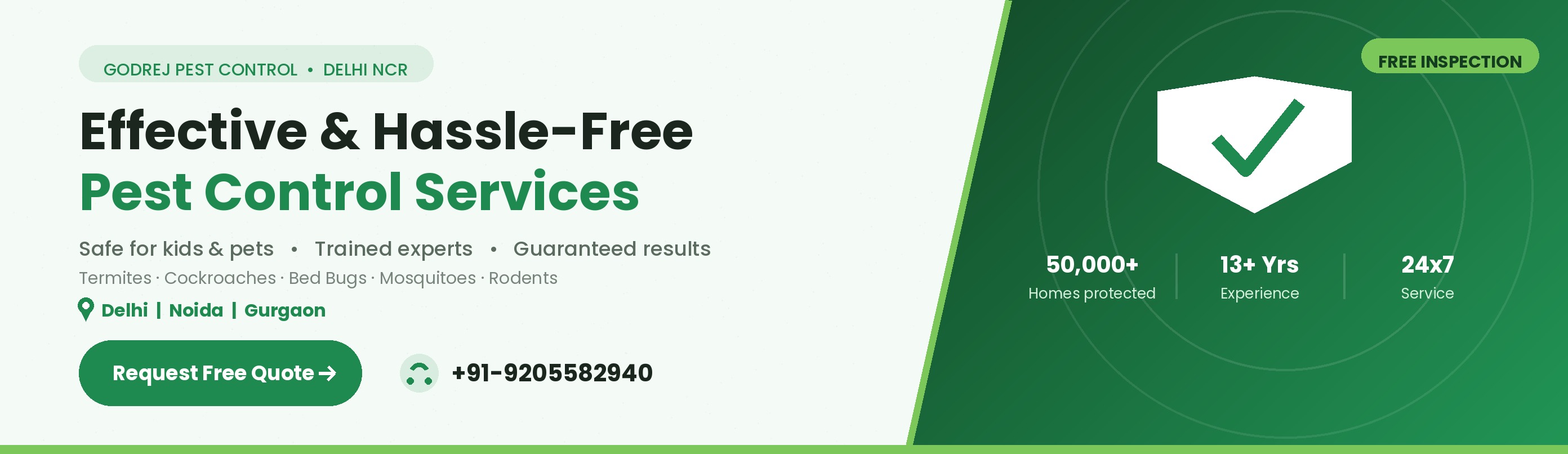 Godrej Pest Control Services in Delhi, Noida & Gurgaon